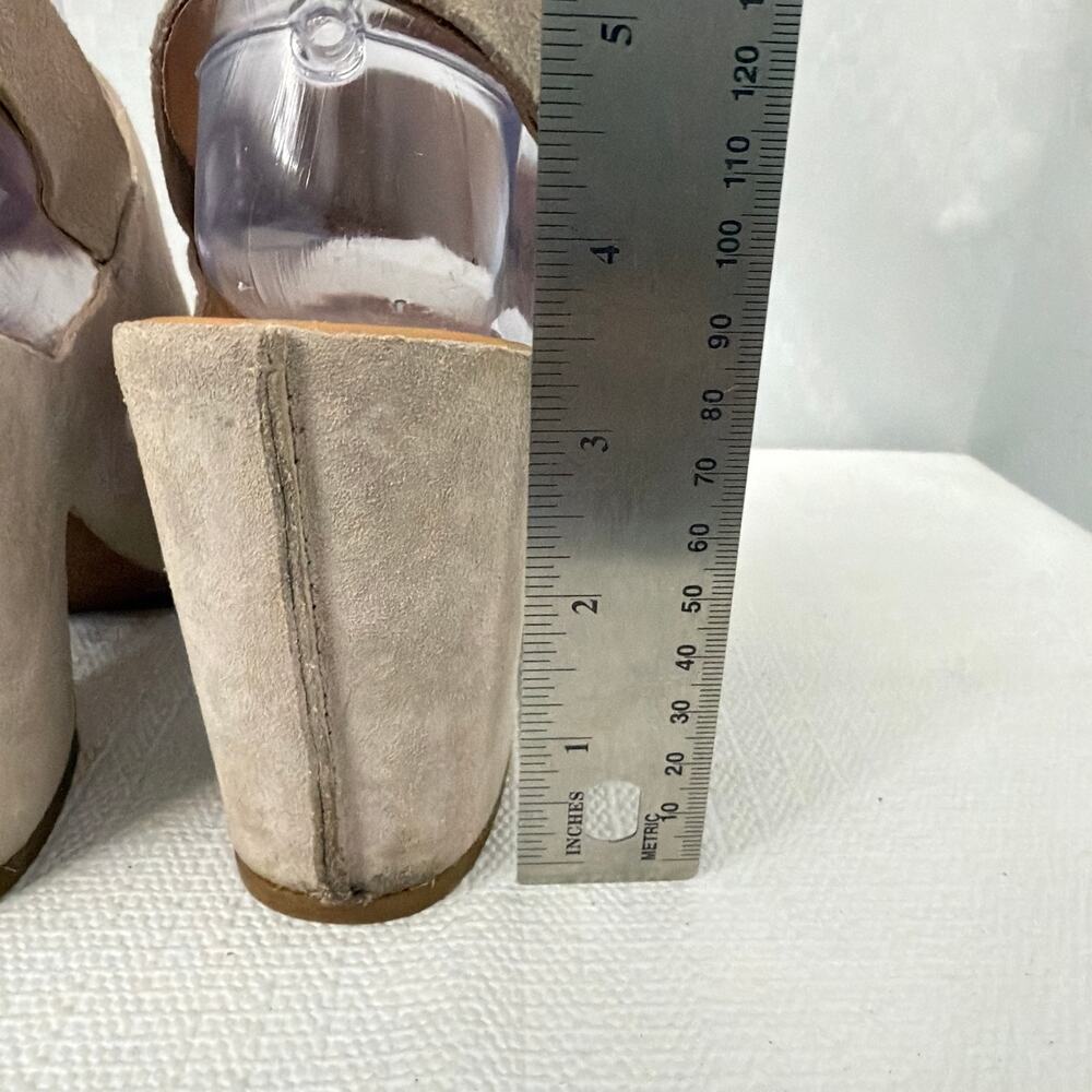 Kork Ease Sandals Womens Size 8 M San Carlos Platform Gray Suede Block Heel - Picture 5 of 16